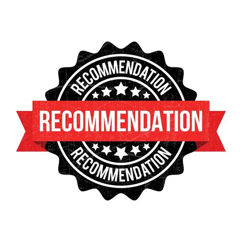 Recommended Stamp Recommendation Icon Recommendation Rubber Stamp