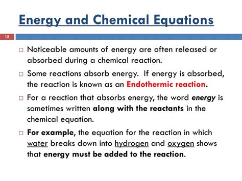 PPT - Chapter 6 section 1 Chemical equation PowerPoint Presentation ...