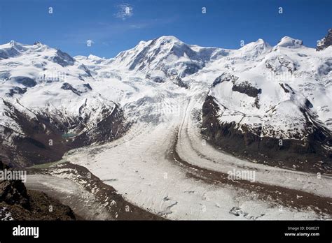 Glacier by Matterhorn in Switzerland Stock Photo - Alamy