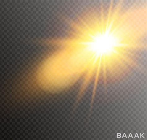 نور خورشید با افکت بلور بدون پس زمینه باک