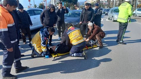 Zonguldak ta trafik kazası 1 yaralı