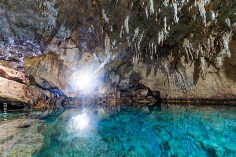 Inside Hinagdanan Cave In Bohol, Philippines Stock Photo | Adobe Stock