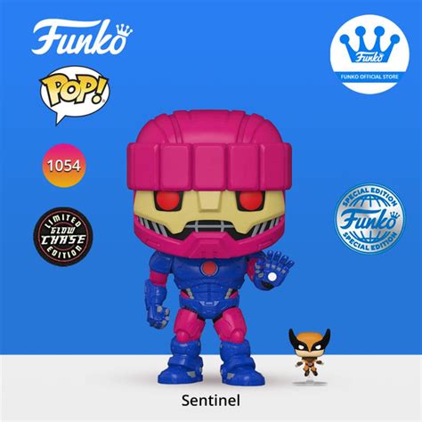 Фигурка Funko POP Bobble Marvel X Men Sentinel with Wolverine Exc 10