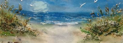 Fused Glass Path To The Beach Beach Scene Panel 18 X 30 Can Be