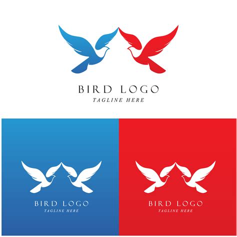 Set Of Creative Bird Logo With Slogan Template 12015038 Vector Art At