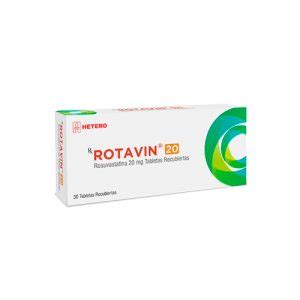 ROTAVIN 20 MG CAJA X 30 TABS Farmavida Droguería Online Salud y