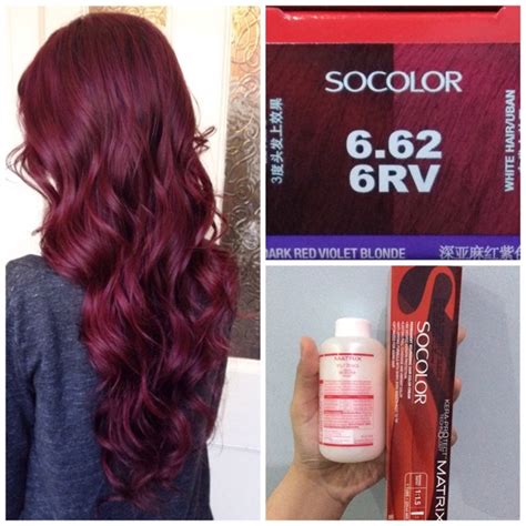 Jual Matrix SoColor 6 62 6RV Dark Violet Blonde Red Burgundy Wine Hair