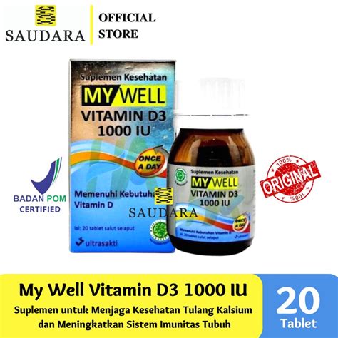 Jual My Well Vitamin D Iu S My Well Vitamin C Zinc Pureway