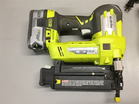 Ryobi P Volt One Airstrike Gauge Cordless Brad Nailer Kit