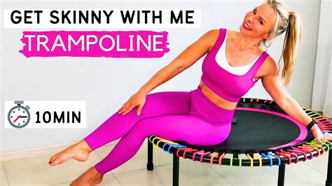 Rebounder Workout 10 Min Trampoline Exercises Jumping Fitness Rebounding Workouts Youtube