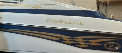 Crownline Boat Emblems 25 Gold Free Fast Delivery Dhl Etsy