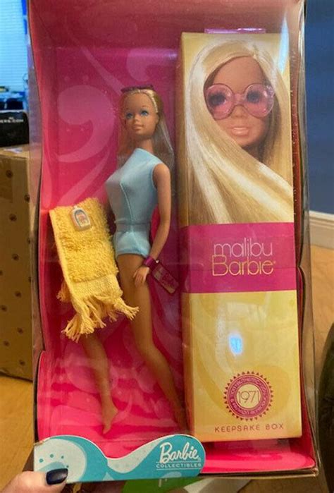 Vintage Malibu Barbie Reproduction Doll 2001 With Keepsake Box - NRFB ...