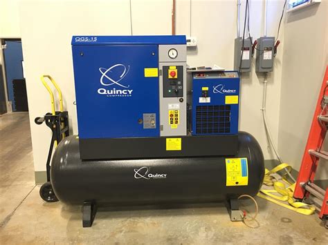 Quincy Qgs 15 Rotary Screw Compressor And Air Dryer 304083