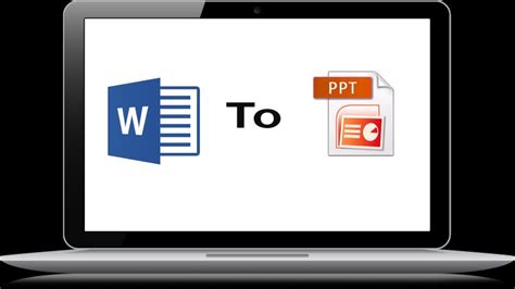 How To Convert Microsoft Word To Powerpoint Presentation Easily And Directly In Ms Office 2016