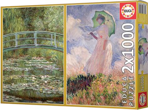 2 Puzzles Claude Monet 1000 Teile EDUCA Puzzle Online Kaufen