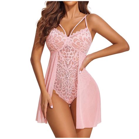 Munlar Teddy Babydoll Pink Naughty For Sex Women S Sexy Lingerie