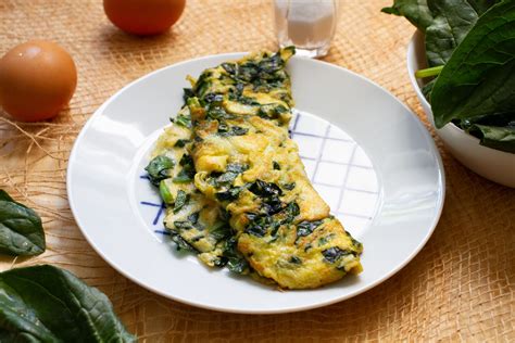 Spinach Omelette ⋆ Mecooks Blog