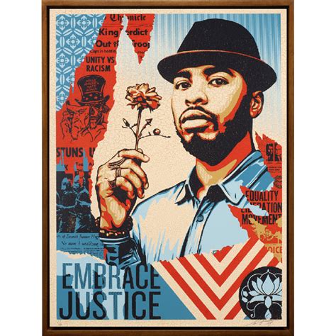 Shepard Fairey Embrace Justice Turner Carroll Gallery