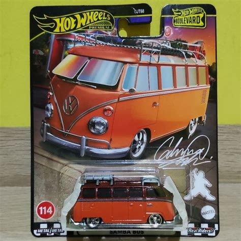 Hot Wheels Premium Volkswagen Samba Bus Japan Sticker Shopee Malaysia