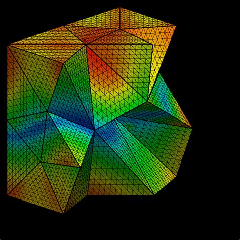 Tetrahedral Meshes Of Polynomial Degree 1 2 And 4 In Rows Initial Download Scientific Diagram