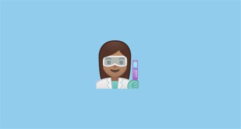 Cientista Mulher Pele Morena Emoji On Google Noto Color Emoji