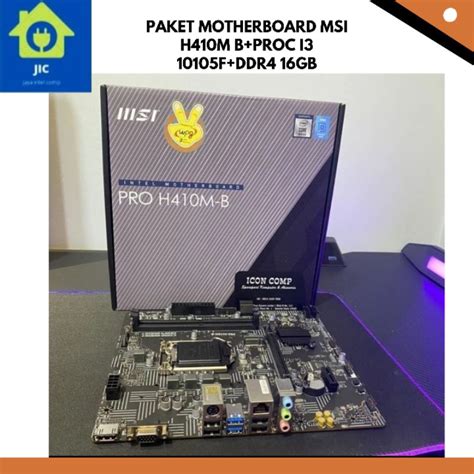 Jual Paket Motherboard Msi H M B Proc I F Ddr Gb Shopee