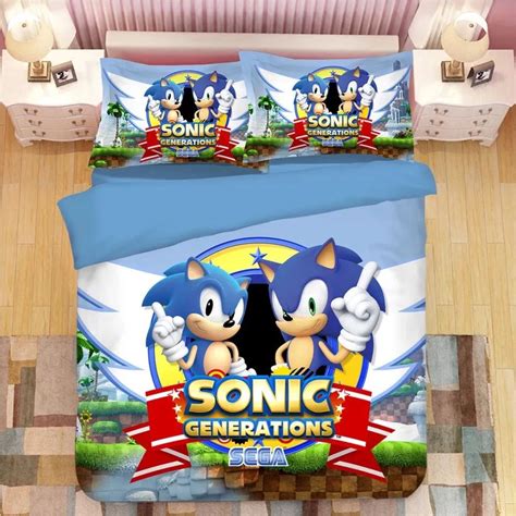 Housse De Couette Sonic Le H Risson Parure De Lit Ensemble De Liter