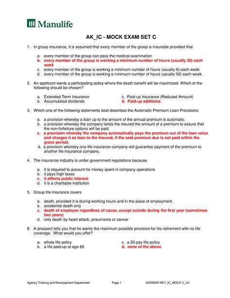 Toaz Oaz Info Answer Key Ic Mock Exam Set Cpdf Pr