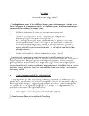 Diario Reflexivo Psicologo Forence Docx Tarea Diario