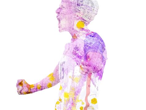 Megan Rapinoe Paint Splatter Mixed Media by Brian Reaves - Fine Art America