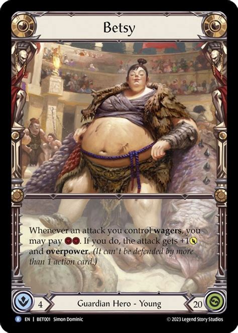 Betsy Blitz Deck Heavy Hitters Betsy Flesh And Blood Tcg