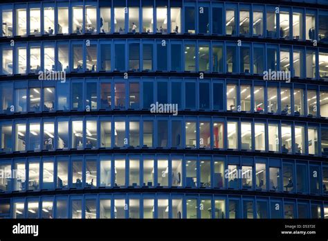 Essen Germany Glass Facade Of Dea Headquarters Stock Photo Alamy