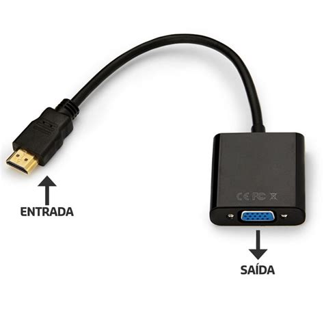 Cabo Conversor Hdmi Macho X Vga F Mea Plus Cable Adp Chipbyte