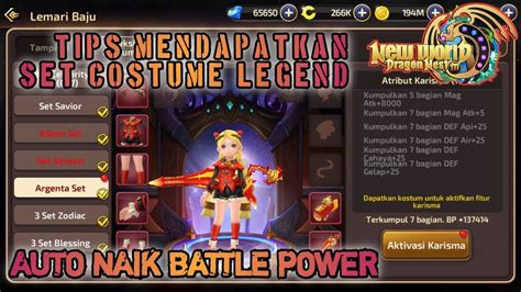 Cara Mendapatkan Set Costume Legend Karisma Gratis Dragon Nest M New