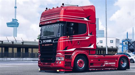 Scania Red Passion Skin 1 37 Ets 2 Mods Ets2 Map Euro Truck