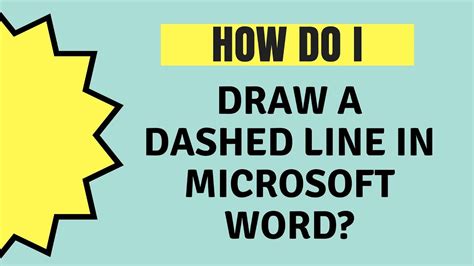 How To Draw Dashed Line In Word Calendar Printable Templates