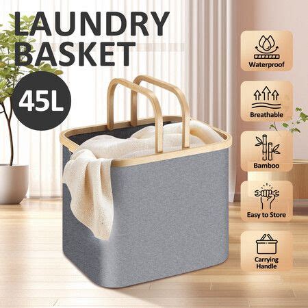 Laundry Basket Collapsible Large Washing Clothes Carrier Hamper