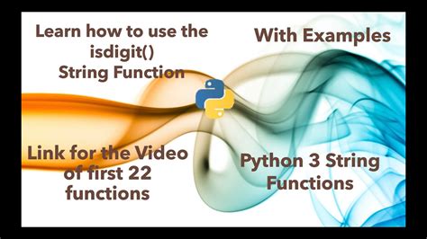 Learn How To Use Isdigit String Function In Python In Minutes