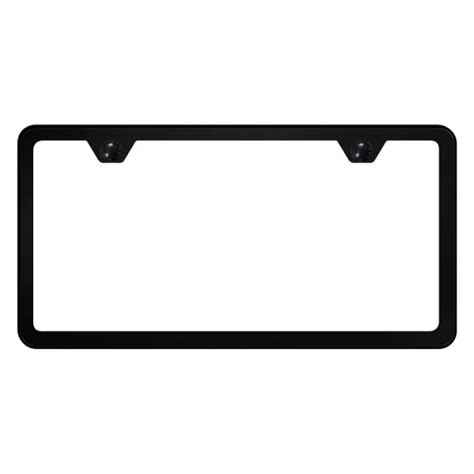 Autogold® LF.449.B - Slimline Plain 2-Hole Black Powder Coated License ...