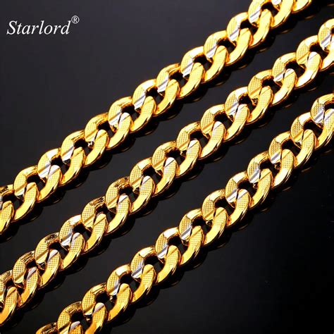 Starlord Cuban Link Chain Hiphop Gold Chains For Men Mm Jewelry Gold