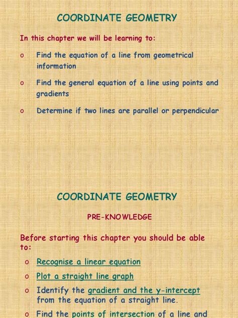 Part 1 Coordinate Geometry Introduction Pdf Line Geometry Analytic Geometry