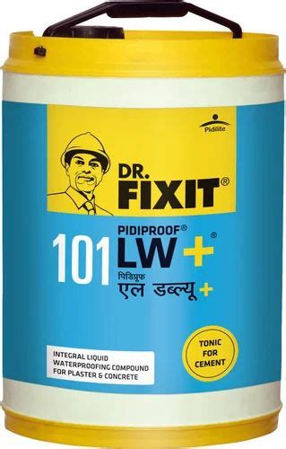 Dr Fixit 101 Pidiproof LW Plus Waterproofing Chemicals Packaging Size