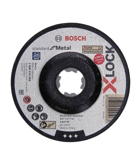 X Lock Disco De Desbaste Standard Para Metal De X X Mm Bosch