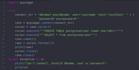 Connecting Postgresql To Your Script Python Datacareer De