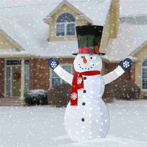 72″ Snowman Decoration With White Led Lights Lamouren Online Fashion