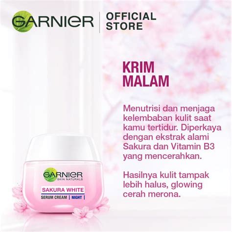 Jual Garnierr Sakkura Glow Daily Kit Krim Pagi Dan Malam Untuk Kulit