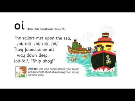 Jolly phonics- ' oi ' song #jollyphonicsongs - YouTube