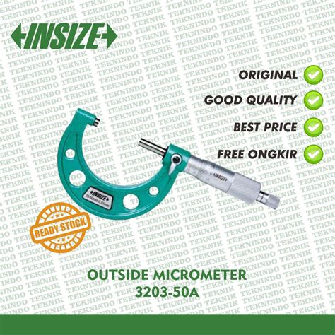 Jual Insize Outside Micrometer 3203 50A Original Shopee Indonesia