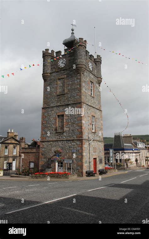 Clock Tower And Tourist Information Centre Dufftown Scotland September