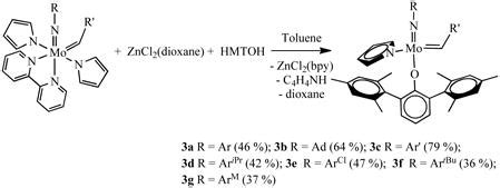 Bipyridine Adducts Of Molybdenum Imido Alkylidene And Imido Alkylidyne